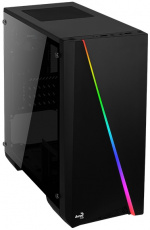 Корпус AeroCool Cylon mini (без БП, mATX, RGB, USB 3.0, black)