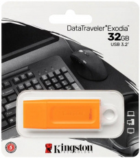 Флеш накопитель USB 3.2 32Gb Kingston DT Exodia (KC-U2G32-7GO, orange)