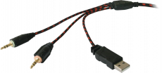 Наушники Redragon PLACET (полноразмерные закрытые, c микрофоном, игровые, 2.2m, black-grey)