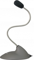 Микрофон Defender MIC-111 (настольный, 1.5m, grey-silver)