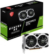 Видеокарта MSI GF GTX1630 4Gb (GTX 1630 VENTUS XS 4G OC, 64bit, GDDR6, HDMI+DP+DVI) RTL