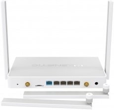 Роутер Keenetic Hero 4G (KN-2310) (400/867Mbps, 2.4/5GHz, 4 ports, 1000Mbps, 2 внешние несъёмные антенны 5dBi, 2 внешние сменные антенны 4G, USB, USB Printer/FTP Server/3G/4G/LTE, Micro SIM, grey-white)
