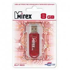 Флеш накопитель USB 2.0 8Gb Mirex Elf (red)