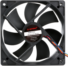 Вентилятор Gembird D12025HM-4 (120x120x25mm, Hydro, 4pin, PWM, black) OEM