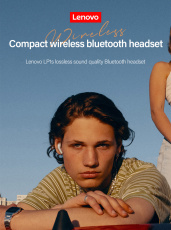 Гарнитура Lenovo Live Pods LP1s (затычки, беспроводная, Bluetooth 5.0, с микрофоном, до 4 часов работы от батареи, black)