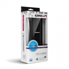 Зарядное устройство для ноутбука Crown CMLC-3232 (вход 220V, выход 12-24V (автоопределение), USB 2A, 100W, black)