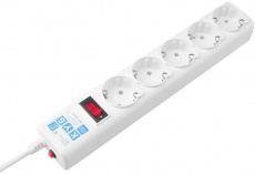 Сетевой фильтр КУБ (Powercube SPG-B-0,5M-WHITE, 5 розеток, 0.5 метра, 10A, white) RTL