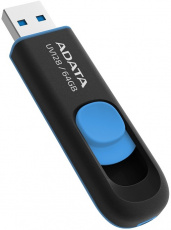 Флеш накопитель USB 3.2 64Gb ADATA UV128 (AUV128-64G-RBE, 100MB/s, black-blue)