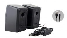 Колонки FUMIKO CONRAD (6W, USB, подсветка, black)