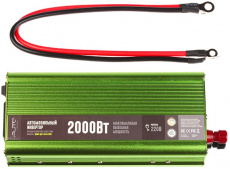 Преобразователь напряжения QUMO QAI-904-2000 (Inv 004) (12V входное, 220V выходное напряжение, на клеммы, мощность 2000W)