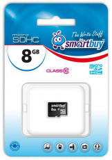 Карта памяти SDmicro Card 8Gb Smart Buy (Class 10, без адаптера)