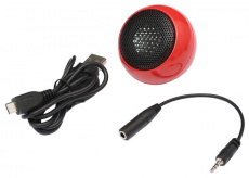 Колонки Sven Boogie Ball (2.4W, портативный 1.0, аккумулятор, red)