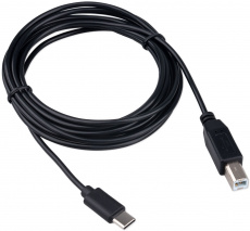Кабель USB 2.0 Type-C - USB Bm 3.0m (GCC-USB2-CMBM-3M, медь, black) Гарнизон