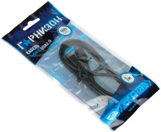 Кабель USB 2.0 Type-C - Type-C 1.0m (GCC-USB2-CMCM-1M, black) Гарнизон