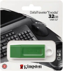 Флеш накопитель USB 3.2 32Gb Kingston DT Exodia (KC-U2G32-7GG, green)