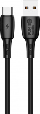 Кабель USB 2.0 Am - Type-C 1.0m (FCA02-06, 3A, быстрая зарядка, black) FUMIKO