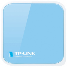 Точка доступа TP-LINK TL-WR702N (150Mbps, 2.4GHz, 1 port, 100Mbps, питание от micro USB, внутренняя антенна, white-blue)