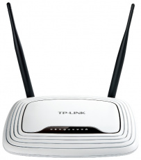 Роутер TP-LINK TL-WR841N (300Mbps, 2.4GHz, 4 ports, 100Mbps, 2 внешние несъёмные антенны 5dBi, white)