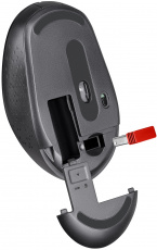 Мышь беспроводная Defender Auris MB-027 (optical, 1600dpi, AA, бесшумный клик, black)