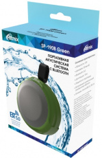 Колонка Ritmix SP-190B (3W, портативная, аккумулятор 400mAh, Bluetooth v.5.0, громкая связь, green)