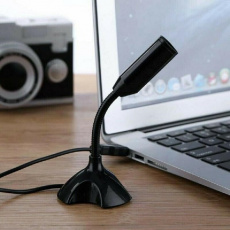 Микрофон (настольный, конденсаторный, USB, 1m, black)