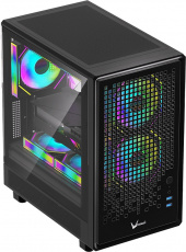 Корпус Formula Air Mesh G2 (без БП, mATX, USB3.0, 3x rainbow LED Fan, black)