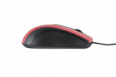 Мышь Oklick 215M (USB, optical, 1000dpi, black-red)