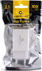 Адаптер питания Cablexpert MP3A-PC-68 (100-240V - USB, 2.1А, 10.5W, white)