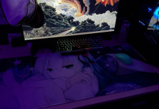 Коврик для мыши (GGKO1 Hatsune Miku, тканевый на резиновой основе, игровой, 900x400x3mm)