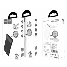 Внешний аккумулятор Hoco B35D Entourage (Li-ion, 5000mAh, 2*USB, выход 1A, white)