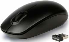 Мышь беспроводная Smartbuy ONE (SBM-300AG-K, optical, 1000dpi, 2xAAA (нет в комплекте), black)