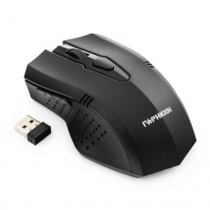 Мышь беспроводная Гарнизон GMW-415 (optical, 1600dpi, 2xAAA, black)