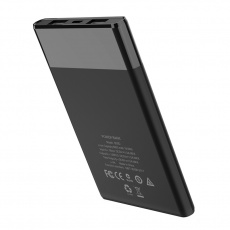 Внешний аккумулятор hoco B35D Entourage (литий-полимерный, 5000mAh, 2*USB 1A, вход 1A, black)