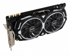 Видеокарта MSI GF GTX1080 8Gb (GTX 1080 ARMOR 8G OC, 256bit, GDDR5X, DVI+HDMI+3xDP) RTL