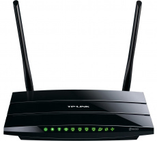 Роутер TP-LINK TL-WDR3500 (300Mbps, 2.4/5GHz, 4 ports, 100Mbps, 2 внешние съёмные антенны 3dBi, USB, USB Printer/FTP Server, black)