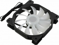 Вентилятор 1STPLAYER F1-Plus (140x140x25mm, Sleeve, 1100rpm, 23dBa, 3pin, rainbow LED, black-white) OEM