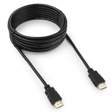 Кабель HDMI (m) - HDMI (m) 5.0m (GCC-HDMI-5M, ver.2.0, с позолоченными контактами, пакет, black) Гарнизон