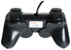 Геймпад двойной 3Cott GP-02 (USB, вибрация, black)