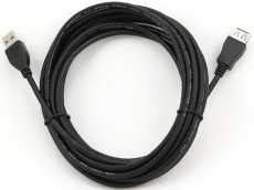 Кабель USB 2.0 Am - Af удлинительный 4.5m (CCP-USB2-AMAF-15C, экранированный, black) Cablexpert