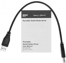 Внешний SSD 512Gb Silicon Power S05 (SP512GBPSDS05SAK, USB3.2, 460MB/s, black)