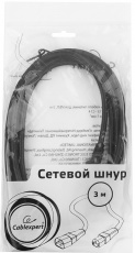 Кабель питания (PC-189-1-5M, сис. блок - монитор, 5.0m, 16A, 1.0мм2, black) Cablexpert