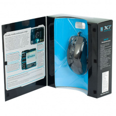 Мышь A4Tech XL-755BK (USB, laser, 3600dpi, игровая, black)
