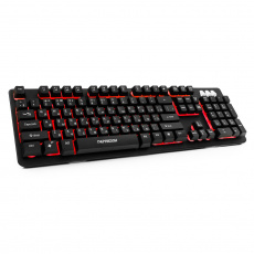 Клавиатура Гарнизон GK-300G (USB, регулируемая подсветка, антифантомные механизированные клавиши, игровая, мультимедийная, промо-код "Survarium", black)