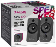 Колонки Defender SPK-190 (2x4W, USB, black)