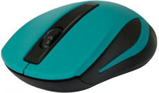 Мышь беспроводная Defender #1 MM-605 (optical, 1600dpi, 2xAAA, black-green)