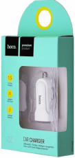 Зарядное устройство от прикуривателя hoco Z2 (12/24V - USB, 1.5А, white)