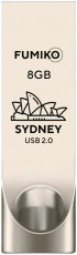 Флеш накопитель USB 2.0 8Gb FUMIKO SYDNEY (FSY-02, silver)