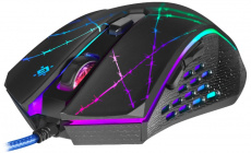Мышь Defender Forced GM-020L (USB, optical, 3200dpi, игровая, подсветка, промо-код "War Thunder", black)