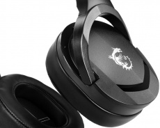Наушники MSI Immers GH20 (полноразмерные закрытые, с микрофоном, регулятор, игровые, 1,5m, black-silver)