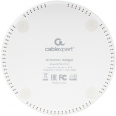 Зарядное устройство Cablexpert MP3A-PC-31 (беспроводное, 1.2A, 10W, кабель micro USB 1m, 100x100x6mm, white)